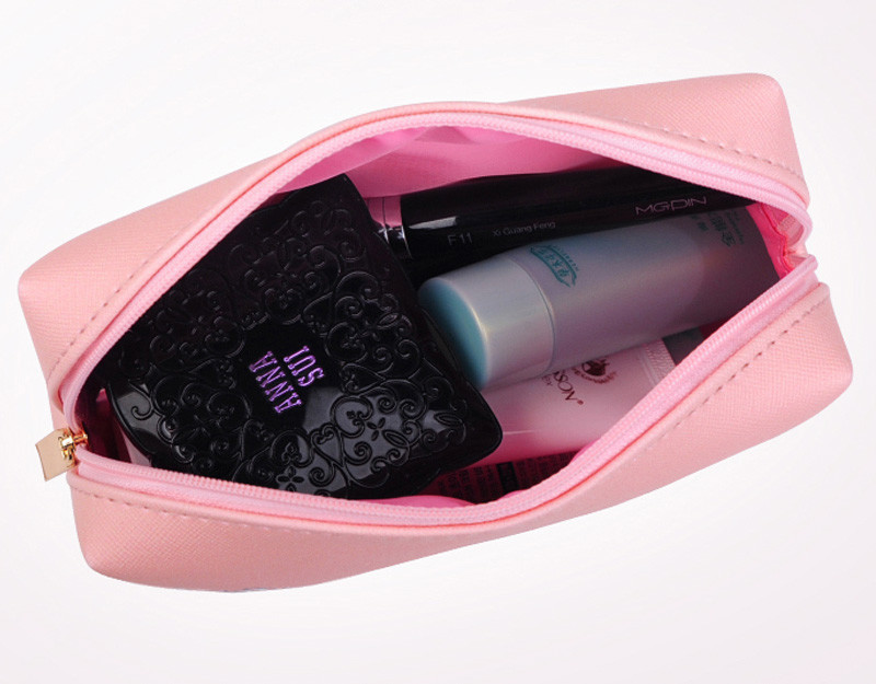 L19.5*D8*H13 Cm Red Cartoon Printed PU Cosmetic Bag