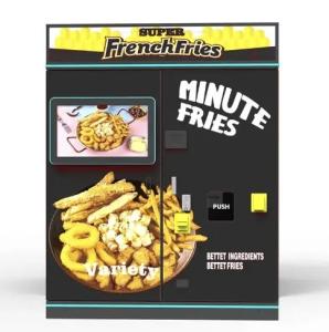 China Best Quality Snack Food French Fries Vending Machine Price 35 Seconds Small Size Fry Potato Chip Vending Machine wholesale