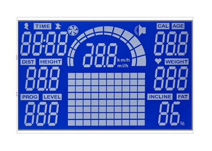 Pin Connector Monochrome LCD Display Custom Size VA Black White Display