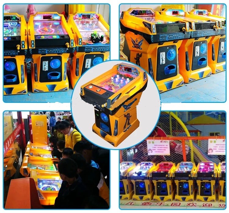 Coin Operated Arcade Pinball Machine , Marbles Shooting Home Pinball Machine For Kids