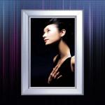 ROHS Clip Outdoor Led Light Box Signage Clear White