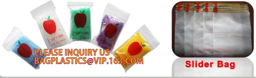 Mini K zipper bag Reclosable Apple Bags colorful mini bag, mini apple bags mini plastic zipper PACKAGE CORN STARCH