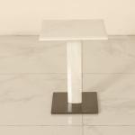 Square Stainless End Table / Marble Side Table Small