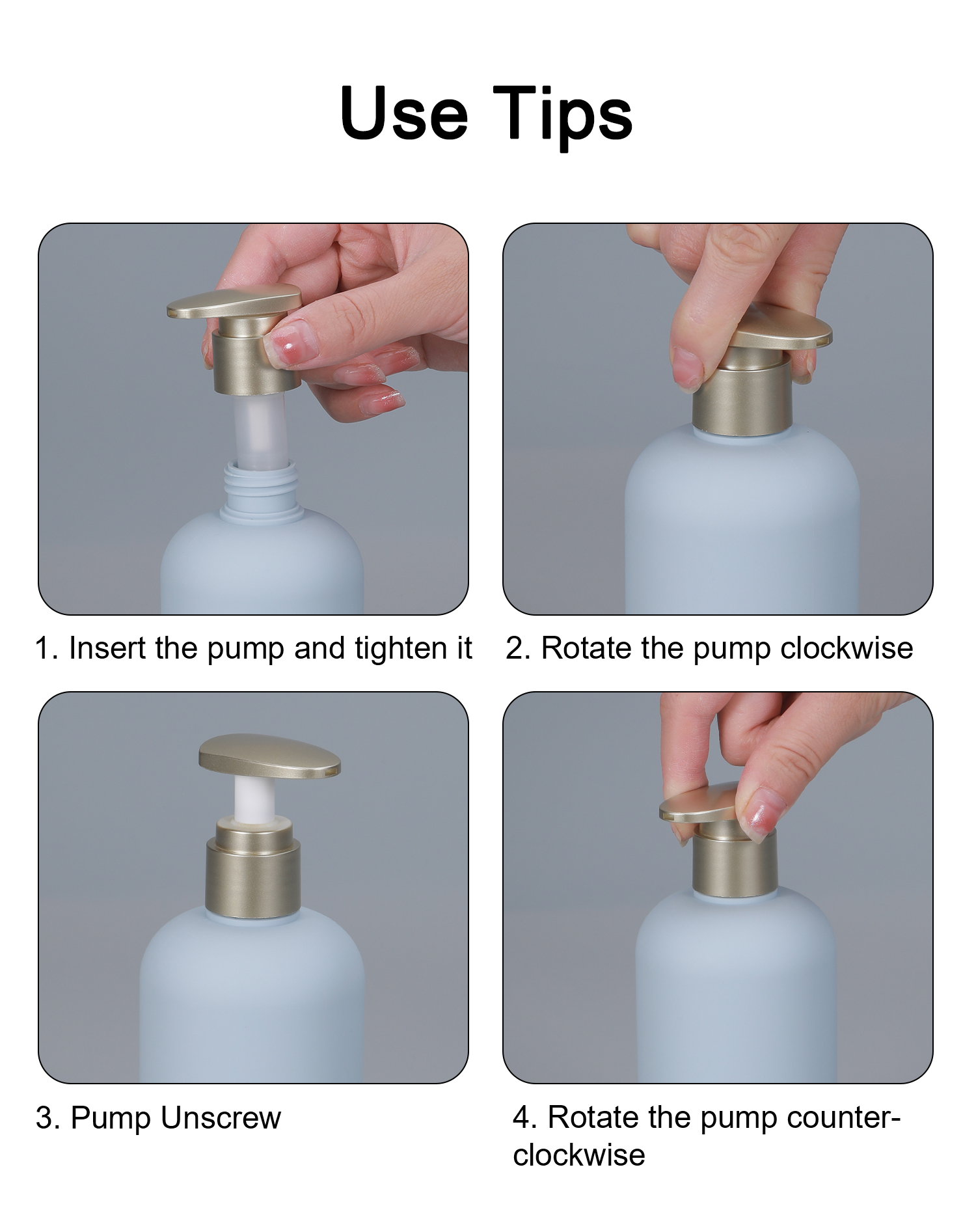 Shampoo Bottle with Bamboo Lid HDPE Plastic Type Soft Touch Empty Body Lotion Container