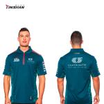 Short Sleeve Woven Fabric Polo Shirts Custom Logo Event Uniform for Men's Rugby