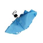 19 Inch Light Ladies Compact Umbrella Blue Color Rubber Coating Plastic Handle