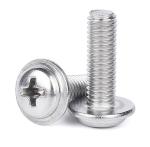 Cross Recess Machine Screw Series Pan Head Screw with Washer