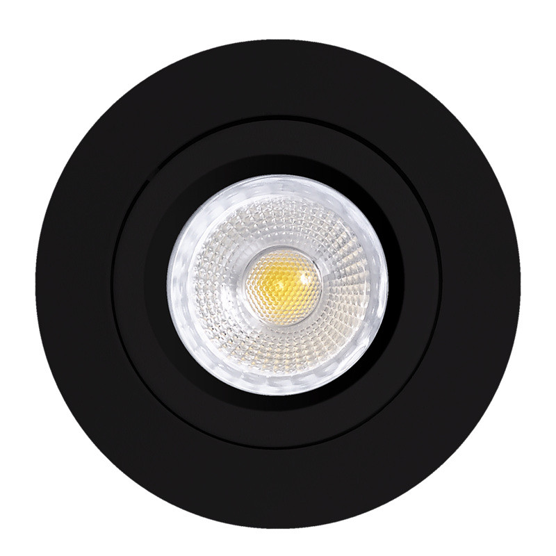 Black Color IP44 Slim Recessed LED Downlight IC Rate