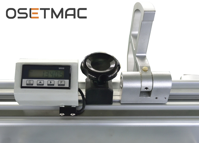 OSETMAC sliding table saw readout
