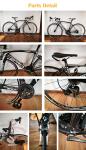 High grade fashion style colorful carbon fiber 27 inch 700C road bike/bicycle
