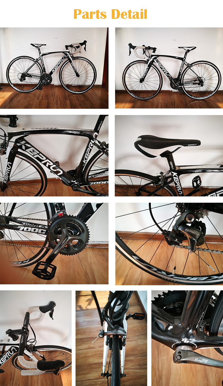 High grade fashion style colorful carbon fiber 27 inch 700C road bike/bicycle made in China