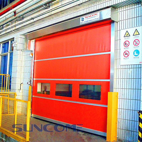 Cleaning Room High Speed Rolling Doors With Wireless Safety Edge