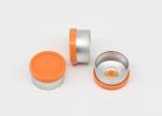 13mm Orange Pharmaceutical Injection Vial Caps With Pre-indentation
