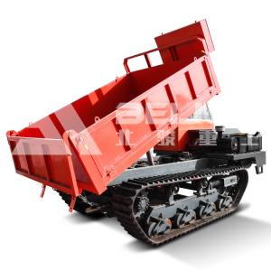 China Rated Load 10 Ton Dumper Crawler Truck Hydraulic Engineering Rubber For Garden Transporter wholesale