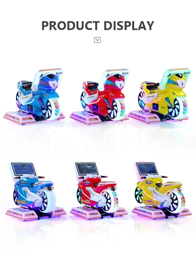 Coin Operated Kiddie Ride Machines Racing Motorcycles 110/220V 180W