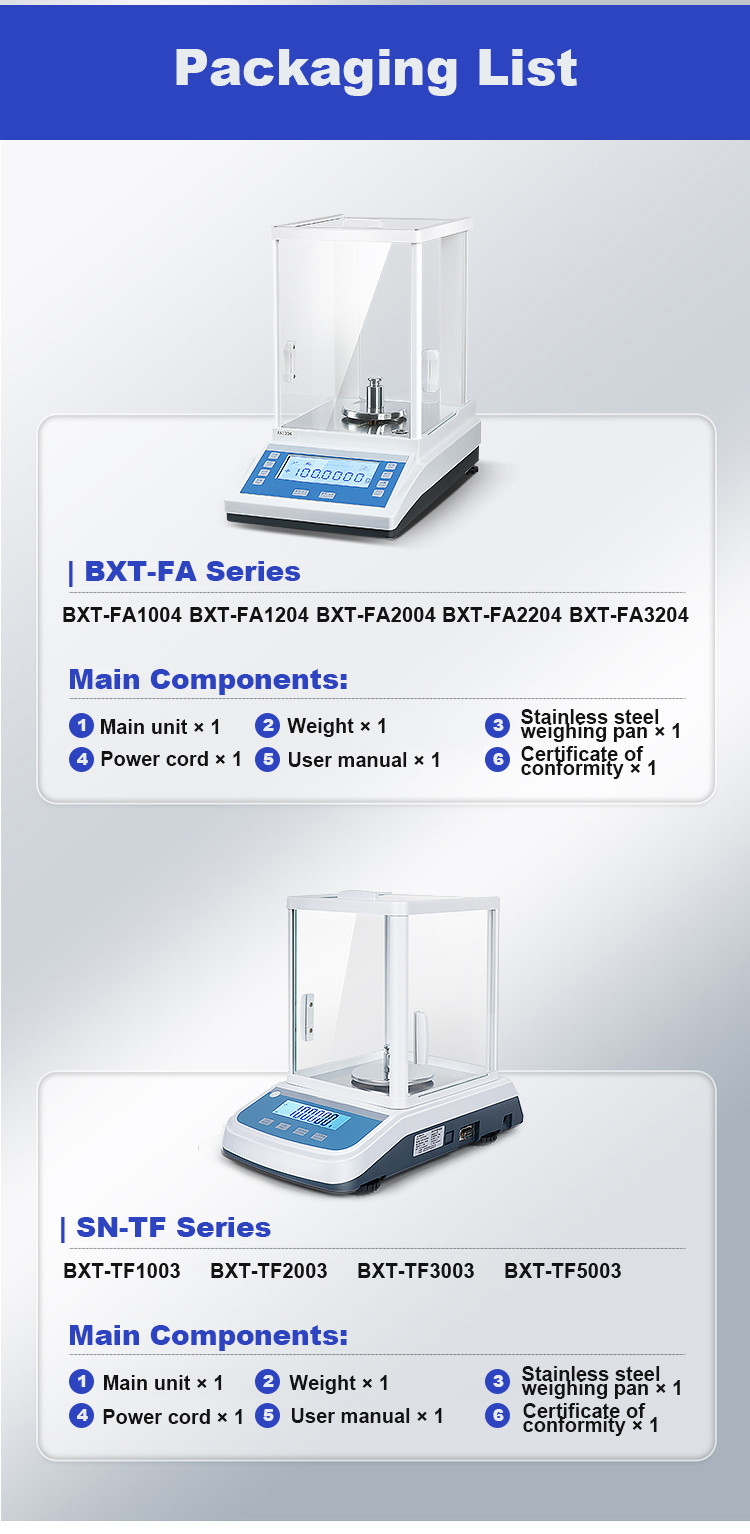 Laboratory Equipment High Precision Analytical Balance Laboratory Scale FA1204 0.1mg 0.0001g