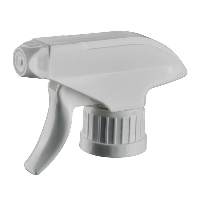 28-410 White PP Ratchet Trigger Sprayer Gun PET Bottle Children Protection Safe