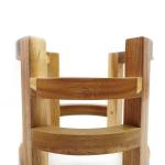 Made Modern Style Elevated BAMBOO Wooden Pet Food Feeder with Stainless Steel