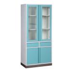 Coated Display Office / Hospital Medicine Display Cabinet H2000*W900*D500mm