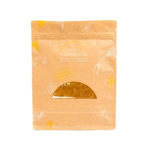 China Gravure Printing Paper Packaging Pouches Stand Up Brown For Snack Tea wholesale