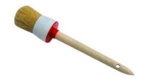 China OEM White Bristle Chalk Paint Brushes Furniture Wax Brush wholesale