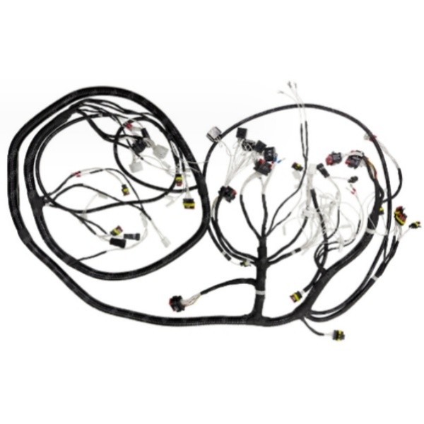 Pure Copper Auto Electrical Wiring Harness Black Wiring Loom Assembly