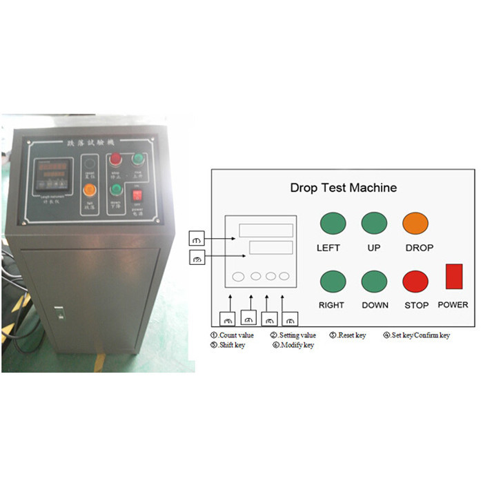 CE Certificated Digital Control Paper Testing Instruments Carton Box Drop Tester
