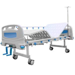 China Flat Hospital Beds 2 Function Manual 2 Crank Hospital Bed With Mattress Good Price For Hospital wholesale