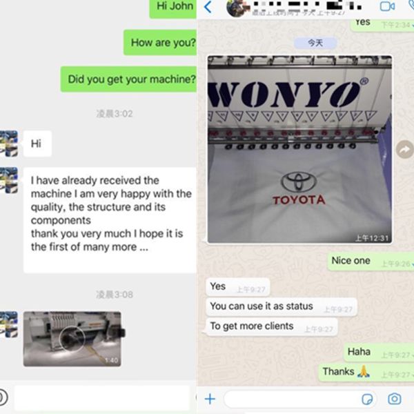 WONYO High-Speed Metal 6-Head Multi-head Computerized Embroidery Machine with 9 12 15 Needles