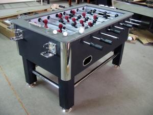 China Standard Soccer Game Table PVC Lamination With Leather Top Rail Steel Leg wholesale