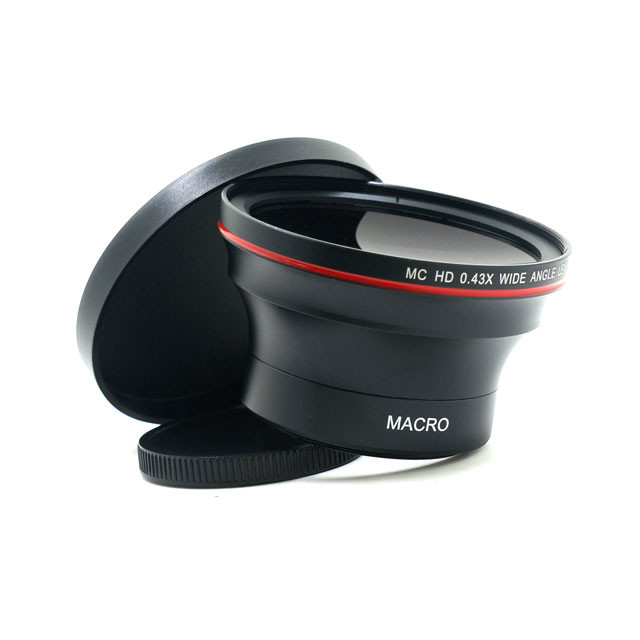 High Definition Wide Angle Camera Lens 0.43 Times Aluminum Alloy Material