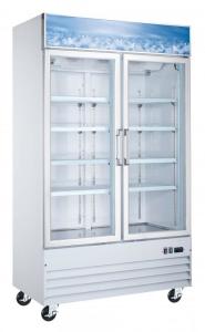 China Electricity Saving Upright Glass Door Chiller Good Sturdiness Zero Heat Emission wholesale