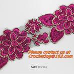 Golden Venise Lace Trim Flower Motif Ribbon Crafts