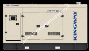 China Cummins Engine Kingway 125KVA Silent Natural Gas Generator For Sale wholesale