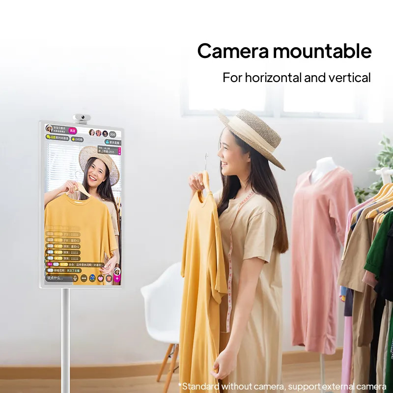 Portable Movable Tablet Stand By Me Screen Built In Dual Microphone And LED Backlight