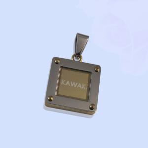 China 316L Stainless Steel Rectangle Square Shaped Necklace Pendant LPS0154 wholesale