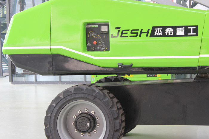Telescopic boom lift with working height 29m with diesel engine on ariel work platform