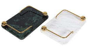 China Metal Frame Handle 400x285mm Decorative Display Trays wholesale
