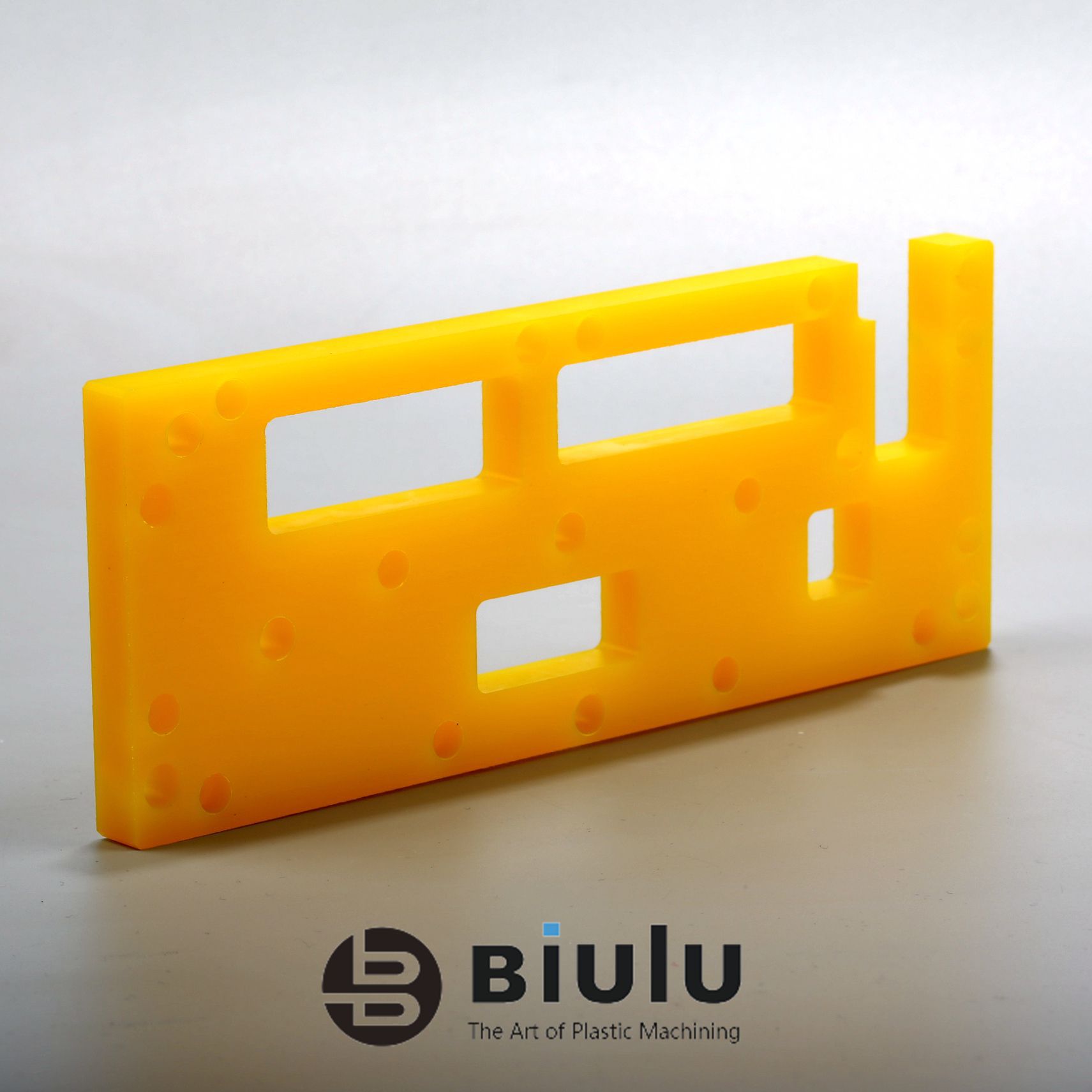 Custtom Design PU Parts Cnc Milling High Performance Material Yellow Color