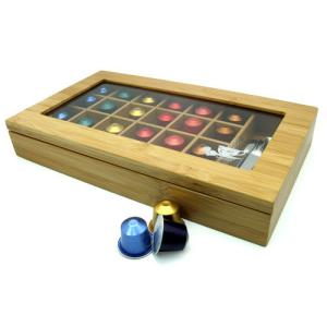 China bamboo k cup coffee pod storage box wholesale