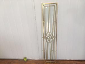 China Internal Half Glazed Beveled Edge Glass Brass Nickel Patina Available wholesale