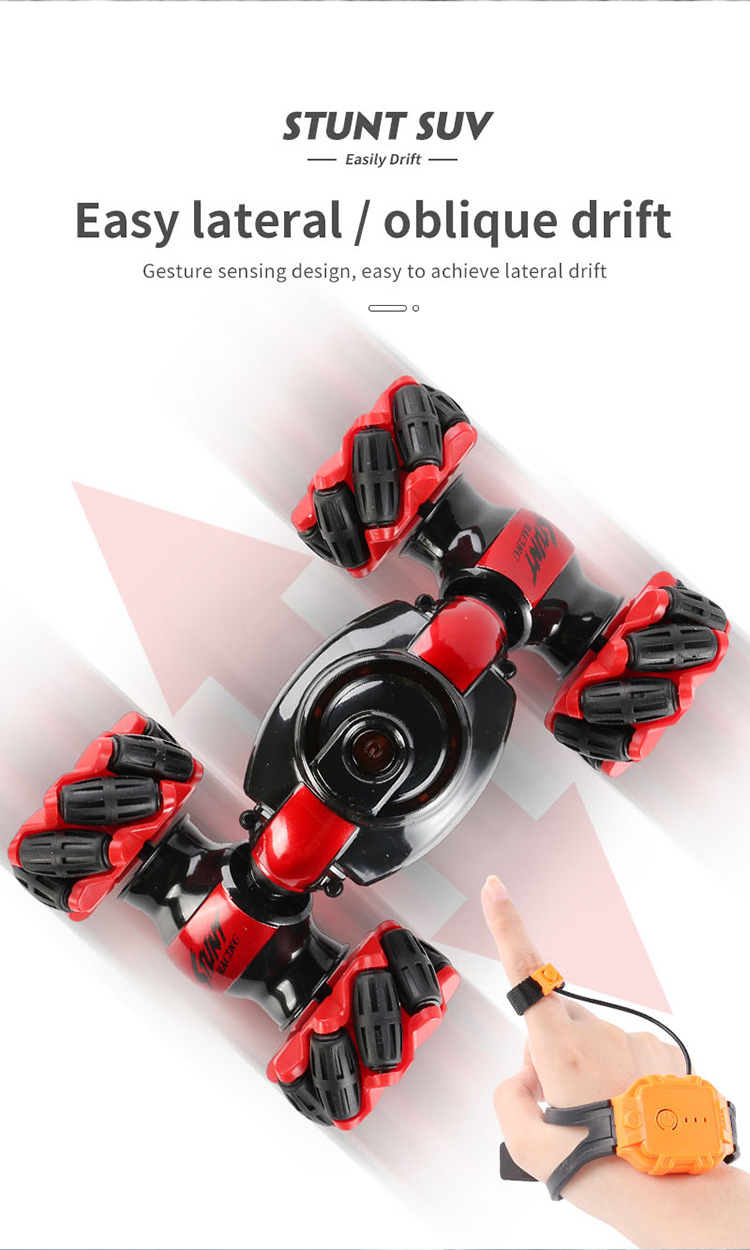 Watch Remote Control Deformation Off-Road Vehicle Drift Climbing Car with USB Cable