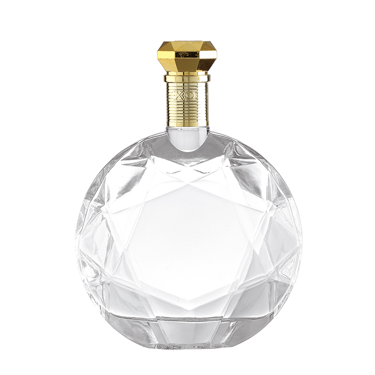 Customized 380ml 500ml 750ml Clear Glass Bottle for Liquor Vodka Empty and Affordable