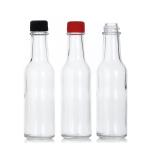 150ml Round 5oz Hot Sauce Bottles Glass Seasoning Bottle