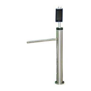 China Cylinder Revolving Drop Arm Turnstile High Speed Access Control wholesale