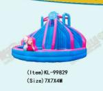 Aldult Outdoor Rental Inflatable Large Water Slides With Bouncy
