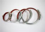 Inner Rubber Stainless Pipe Clamps Rapid Lock Mirror Polished Surface For