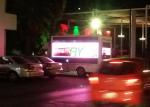 IP65 PH10mm Advertising Truck Mounted LED Screen Movable rear maintenance