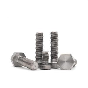 China Size M20 Titanium Stainless Steel Hex Head Bolts 10-100mm For Industrial Machine wholesale