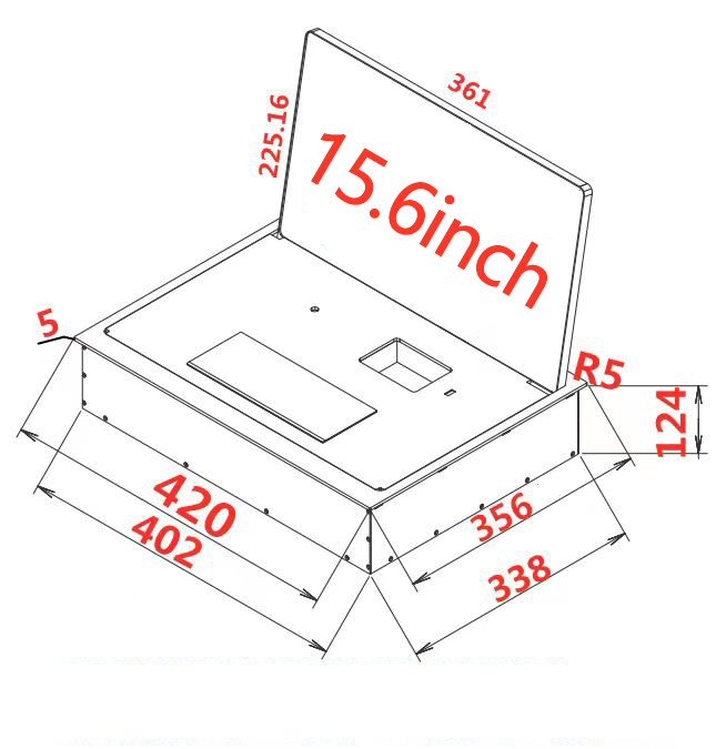 Conference Table LCD Screen Electric Flipper Monitor Flip Flop Paperless Meeting System LCD